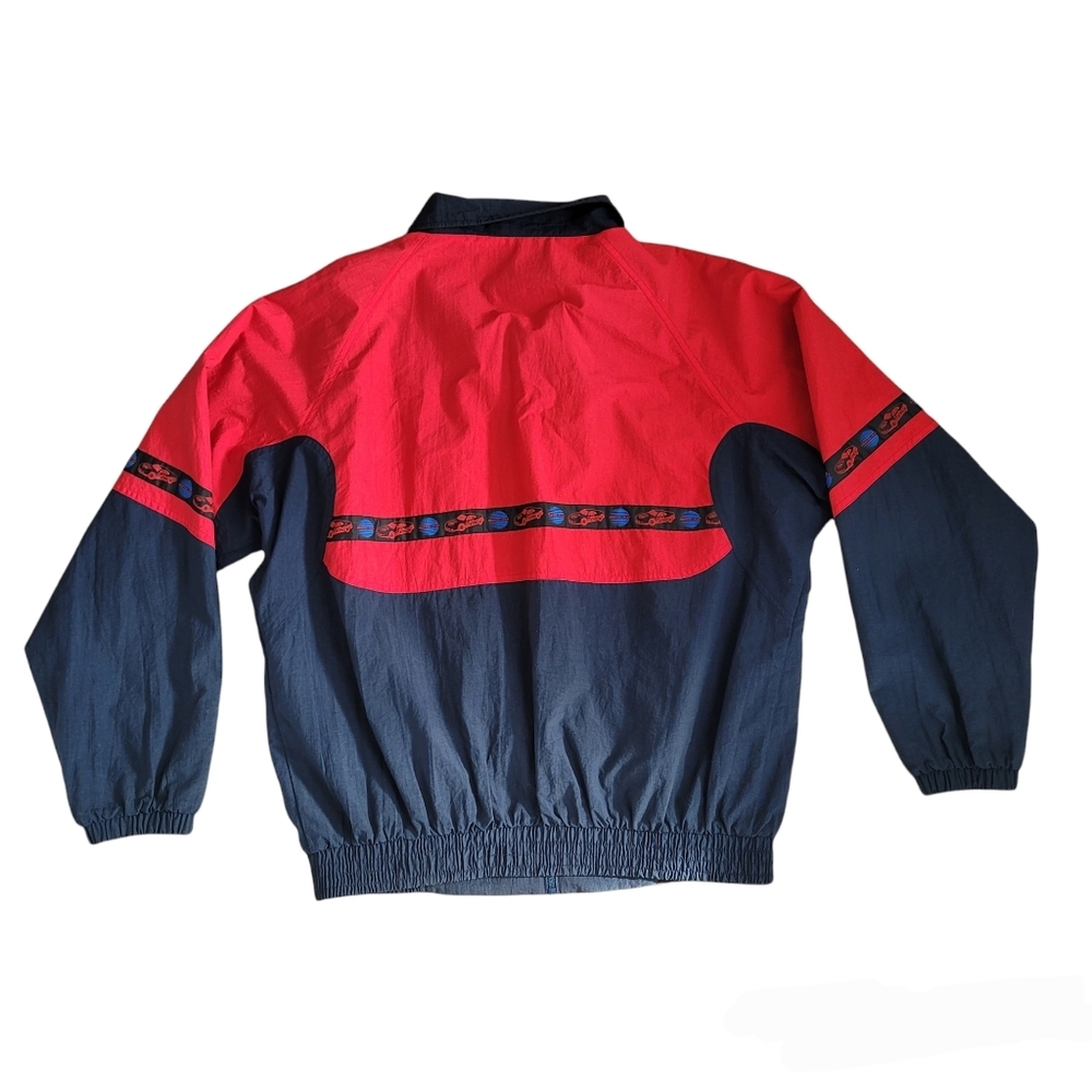 Vintage Kleen Flo red and blue colourblock jacket - Picture 2 of 16